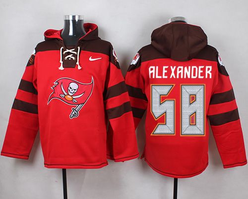 Nike Buccaneers #58 Kwon Alexander Red Player Pullover NFL Hoodie - Click Image to Close